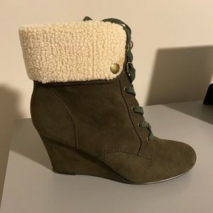 Winter bootie - Olive Green